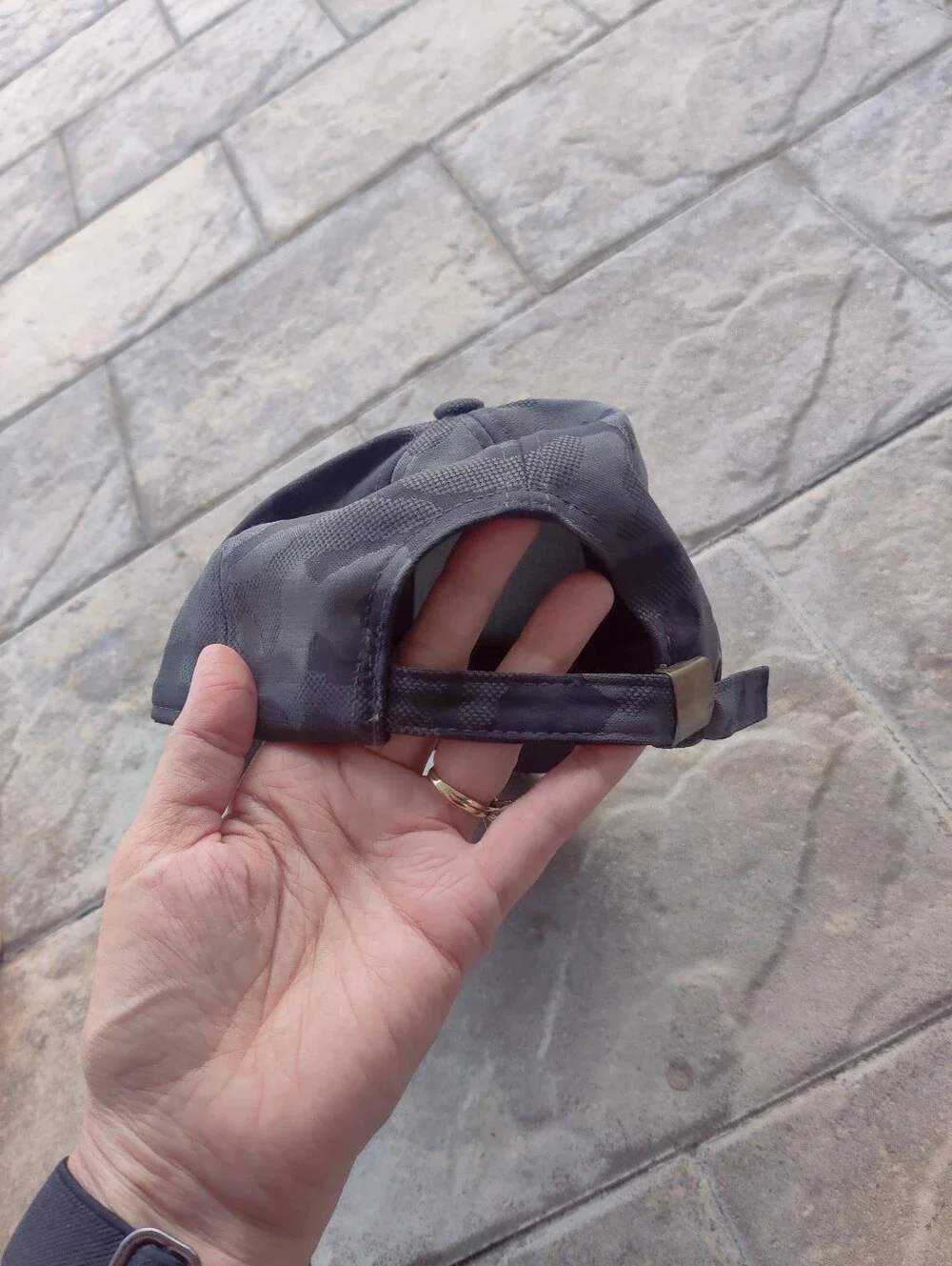 Unisex Black/Gray Camo Baseball Cap